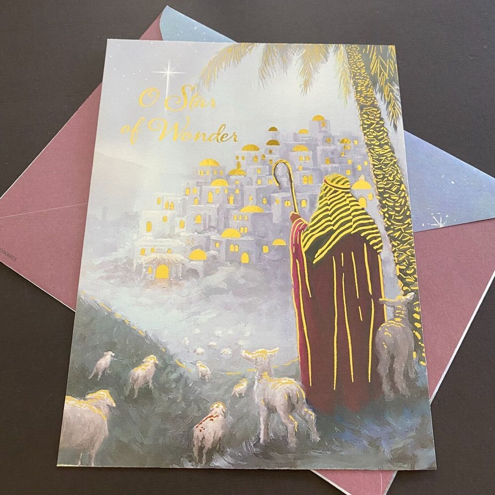 St Labre Indian School Silent Night O Star of Wonder Christmas Greetings Card